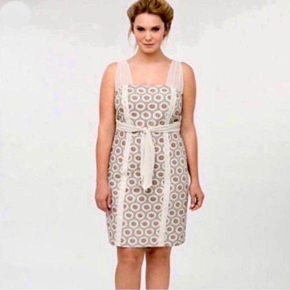 #D1 NWT Isabel Toledo for Lane Bryant Linen Blend Sleeveless Cocktail Dress - Picture 2 of 8